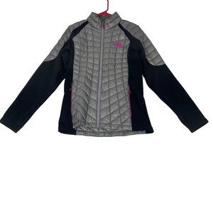 The North Face Women Thermoball Hybrid Jacket gray/black Size M Comfort Pockets